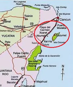 Carte Yucatan